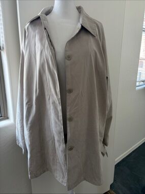 Collection B Taupe Trench Coat - Single-Breasted